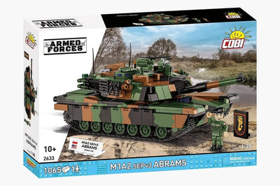 M1A2 SEPv3 Abrams brick tank model - COBI 2633 - 1065 bricks Tank Cobi 
