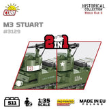 M3 Stuart brick tank model - COBI 3129 - 511 bricks Tank Cobi 