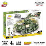 M3 Stuart brick tank model - COBI 3129 - 511 bricks Tank Cobi 