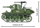 M3 Stuart brick tank model - COBI 3129 - 511 bricks Tank Cobi 