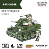 M3 Stuart brick tank model - COBI 3129 - 511 bricks Tank Cobi 