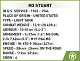 M3 Stuart brick tank model - COBI 3129 - 511 bricks Tank Cobi 