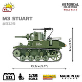 M3 Stuart brick tank model - COBI 3129 - 511 bricks Tank Cobi 