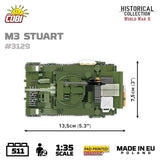 M3 Stuart brick tank model - COBI 3129 - 511 bricks Tank Cobi 