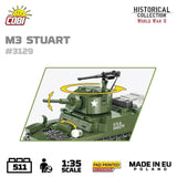 M3 Stuart brick tank model - COBI 3129 - 511 bricks Tank Cobi 