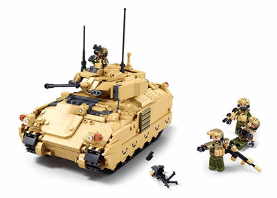 M3A3S Bradley brick tank model - Sluban M38-B1363 - 905 bricks Tank SLUBAN 