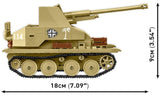 Marder III (Sd.Kfz.139) brick model tank - COBI 3131 - 486 bricks Tank Cobi 