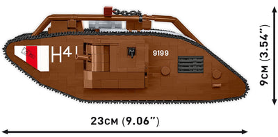Mark V (Male) no. 9199 WWI brick model - COBI 2995 - 844 bricks Tank COBI 