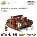 Mark V (Male) no. 9199 WWI brick model - COBI 2995 - 844 bricks Tank COBI 