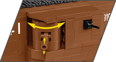 Mark V (Male) no. 9199 WWI brick model - COBI 2995 - 844 bricks Tank COBI 