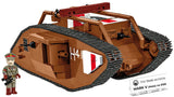 Mark V (Male) no. 9199 WWI brick model - COBI 2995 - 844 bricks Tank COBI 