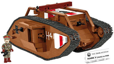 Mark V (Male) no. 9199 WWI brick model - COBI 2995 - 844 bricks Tank COBI 