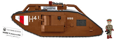 Mark V (Male) no. 9199 WWI brick model - COBI 2995 - 844 bricks Tank COBI 