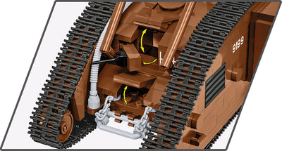 Mark V (Male) no. 9199 WWI brick model - COBI 2995 - 844 bricks Tank COBI 