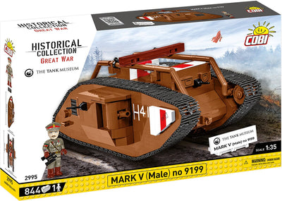 Mark V (Male) no. 9199 WWI brick model - COBI 2995 - 844 bricks Tank COBI 