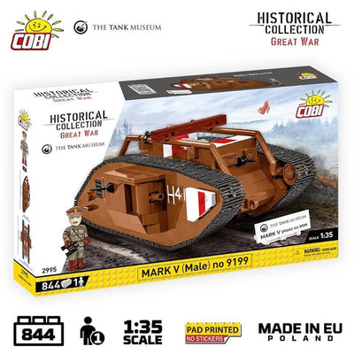 Mark V (Male) no. 9199 WWI brick model - COBI 2995 - 844 bricks Tank COBI 