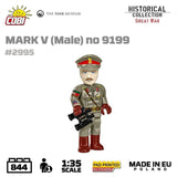 Mark V (Male) no. 9199 WWI brick model - COBI 2995 - 844 bricks Tank COBI 