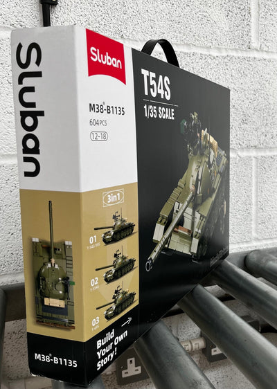 Medium Tank (3 into 1) brick tank model - Sluban M38-B1135 - 604 bricks Tank SLUBAN 