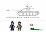 Medium Tank (3 into 1) brick tank model - Sluban M38-B1135 - 604 bricks Tank SLUBAN 