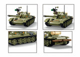 Medium Tank (3 into 1) brick tank model - Sluban M38-B1135 - 604 bricks Tank SLUBAN 