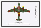 Messerschmit Me 262A-1a "Schwalbe" brick plane model - COBI 5776 - 490 bricks Planes Cobi 