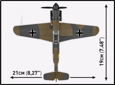 Messerschmitt BF-109F brick plane model - COBI 5873 - 123 bricks Planes Cobi 