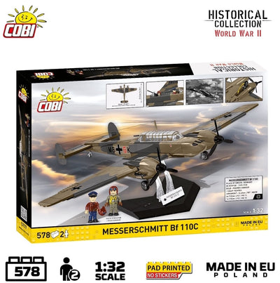 Messerschmitt BF 110 C brick plane model - COBI 5777 - 573 bricks Planes Cobi 
