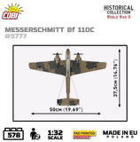 Messerschmitt BF 110 C brick plane model - COBI 5777 - 573 bricks Planes Cobi 