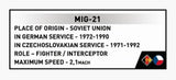 MIG-21 brick plane model - COBI 5919 - 396 bricks Planes Cobi 