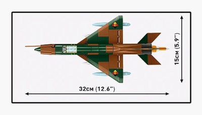 MIG-21 brick plane model - COBI 5919 - 396 bricks Planes Cobi 
