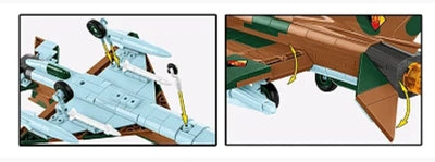 MIG-21 brick plane model - COBI 5919 - 396 bricks Planes Cobi 