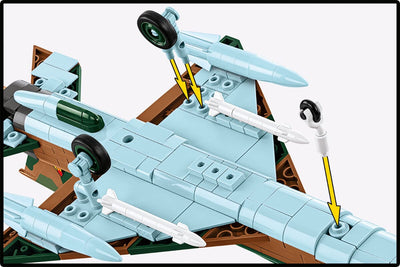 MIG-21 brick plane model - COBI 5919 - 396 bricks Planes Cobi 