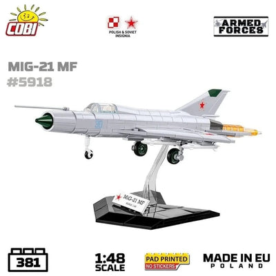 MIG-21 MF brick plane model - COBI 5918 - 381 bricks Planes Cobi 