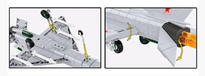 MIG-21 MF brick plane model - COBI 5918 - 381 bricks Planes Cobi 