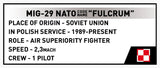 MiG-29 NATO "Fulcrum" brick plane model - COBI 5928 - 40 bricks Planes Cobi 
