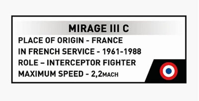 Mirage IIIC brick plane model - COBI 5930 - 375 bricks Planes Cobi 
