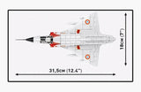 Mirage IIIC brick plane model - COBI 5930 - 375 bricks Planes Cobi 