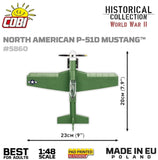 Mustang P-51 brick plane model - COBI 5860 - 150 bricks Planes Cobi 