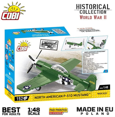 Mustang P-51 brick plane model - COBI 5860 - 150 bricks Planes Cobi 