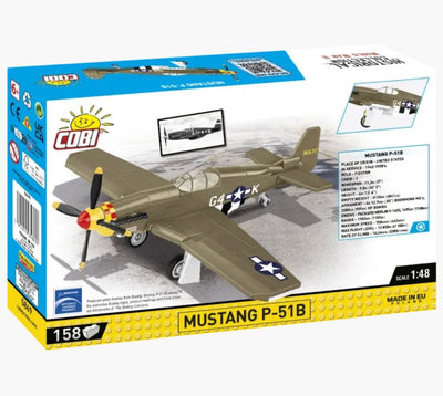 Mustang P-51B 158 KL brick plane model - COBI 5869 - 155 bricks Planes Cobi 