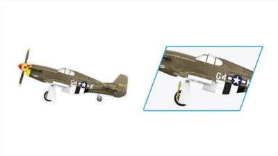 Mustang P-51B 158 KL brick plane model - COBI 5869 - 155 bricks Planes Cobi 