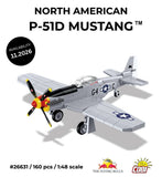 Mustang P-51D Flying Bulls brick plane model - COBI-26631 - 160 bricks Planes Cobi 