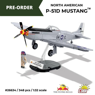 Mustang P-51D Flying Bulls brick plane model - COBI-26633 - 348 bricks Planes Cobi 