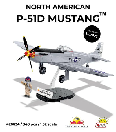 Mustang P-51D Flying Bulls brick plane model - COBI-26633 - 348 bricks Planes Cobi 