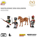 Napoleonic era soldier figures - COBI 20098 - 3 figures + horse Other Military Cobi 