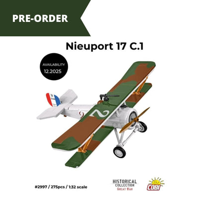 Neuport 17 C. brick plane model - COBI 2997 - 275 bricks Planes Cobi 