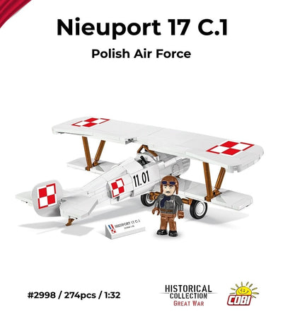 Neuport 17 C.1 brick plane model - COBI 2998 - 274 bricks Planes Cobi 
