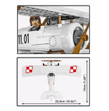 Neuport 17 C.1 brick plane model - COBI 2998 - 274 bricks Planes Cobi 