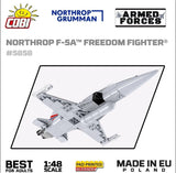 Northrop F-5E Freedom Fighter brick plane model - COBI 5858 - 335 bricks Planes Cobi 