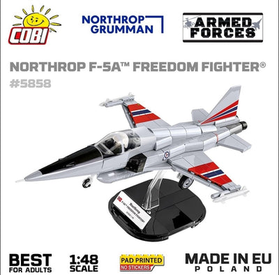 Northrop F-5E Freedom Fighter brick plane model - COBI 5858 - 335 bricks Planes Cobi 